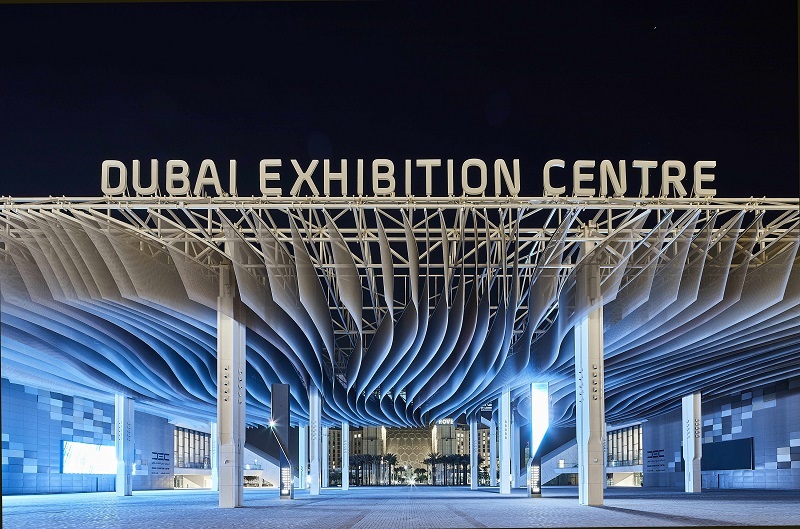 DUBAI, MARCH 03 2021: General view of Dubai Exhibition Center at Expo 2020 Dubai site (Photo by Suneesh SudhakaranExpo 2020 Dubai)